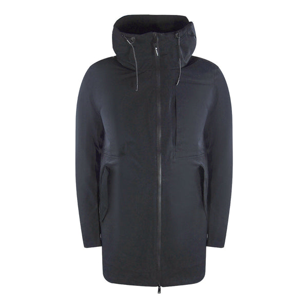 Aquascutum Active 3-Way Parka Black Down Parka Jacket AA JK001 016